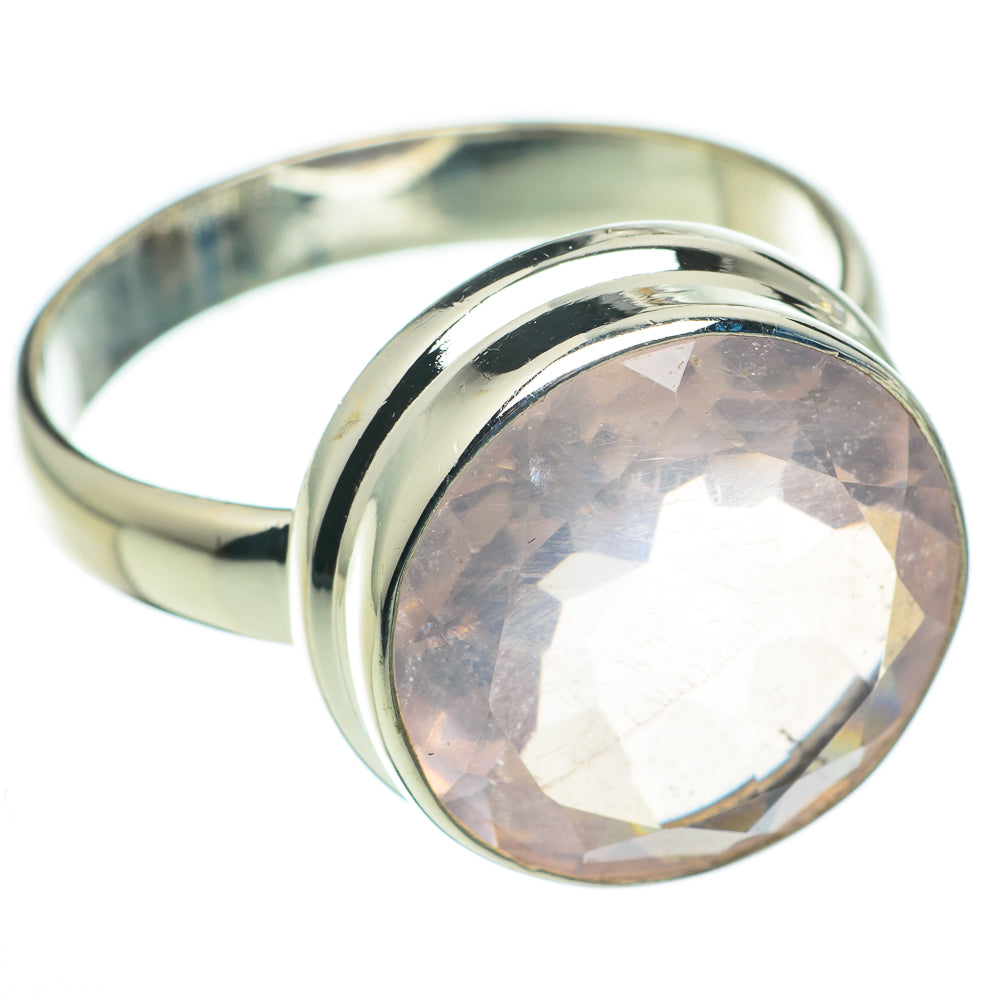 Rose Quartz Rings handcrafted by Ana Silver Co - RING60457