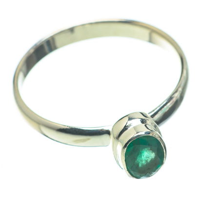 Zambian Emerald Rings handcrafted by Ana Silver Co - RING60474