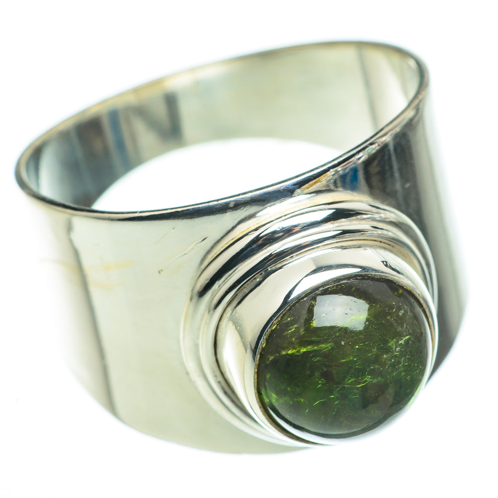 Green Tourmaline Rings handcrafted by Ana Silver Co - RING60475