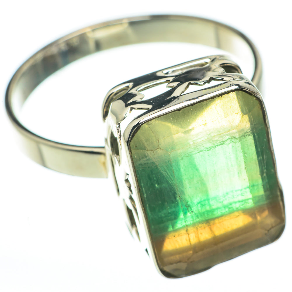 Green Fluorite Rings handcrafted by Ana Silver Co - RING60490