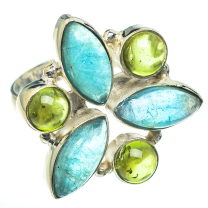 Blue Fluorite Rings handcrafted by Ana Silver Co - RING60498