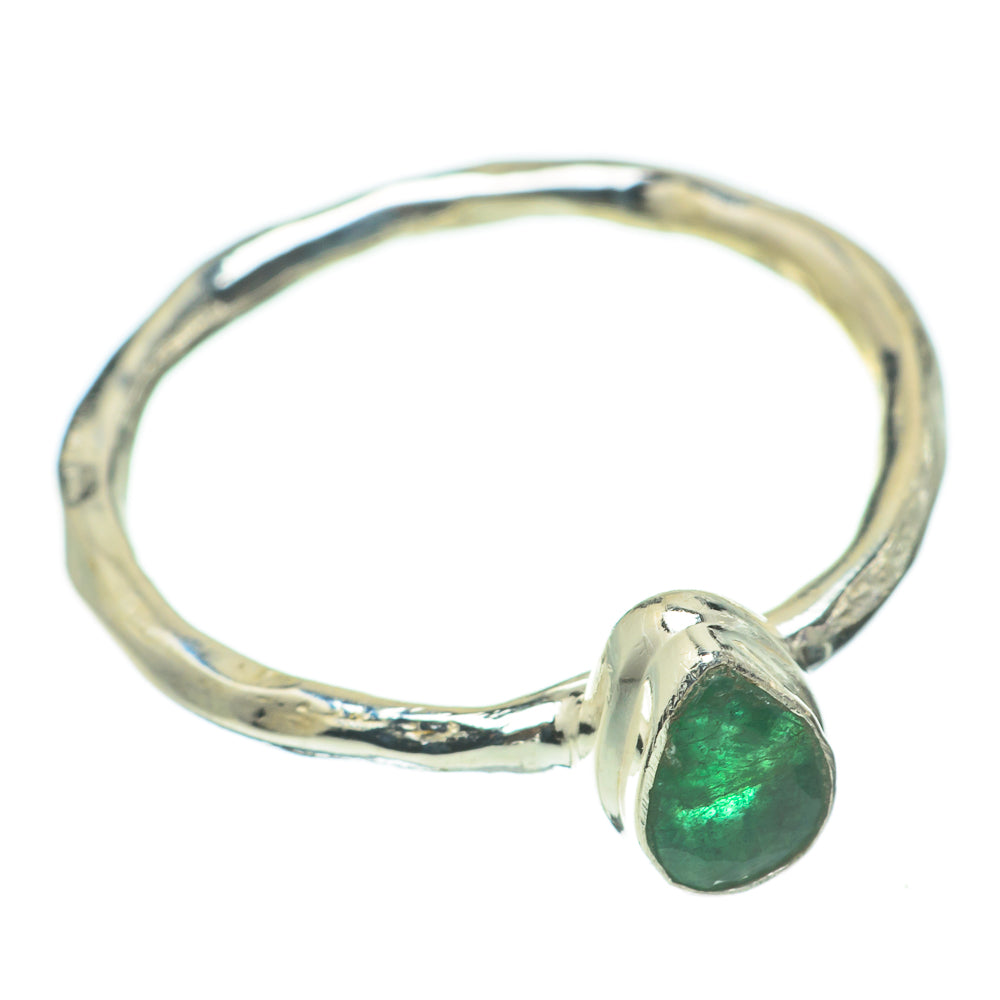 Zambian Emerald Rings handcrafted by Ana Silver Co - RING60500