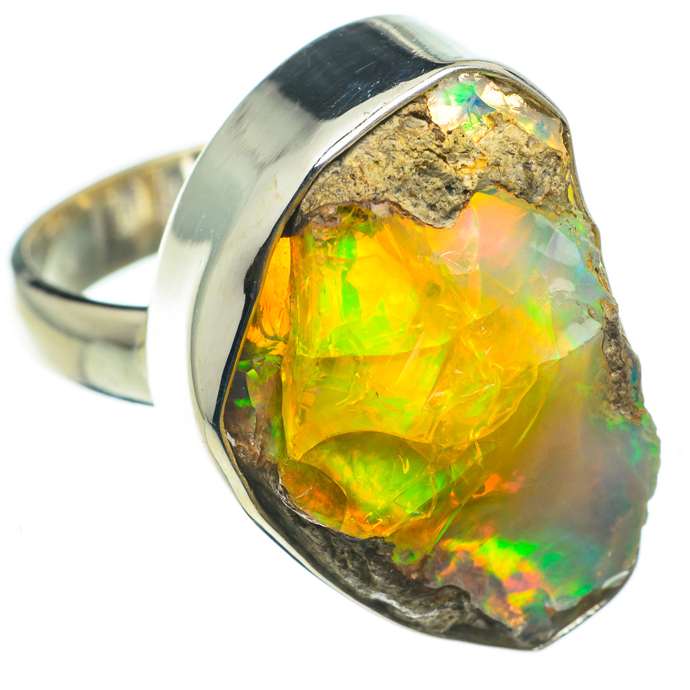 Ethiopian Opal Rings handcrafted by Ana Silver Co - RING60515