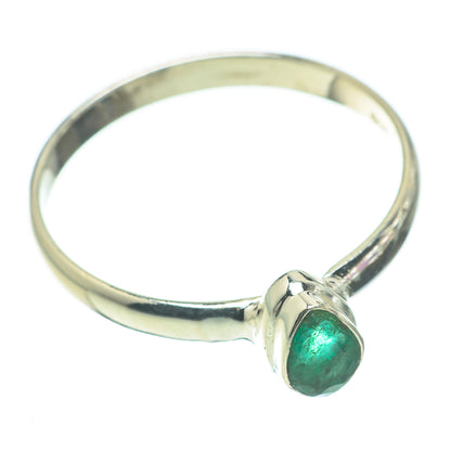 Zambian Emerald Rings handcrafted by Ana Silver Co - RING60522