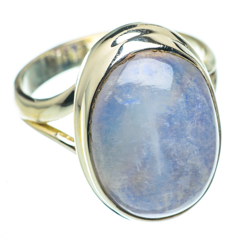 Rainbow Moonstone Rings handcrafted by Ana Silver Co - RING60535