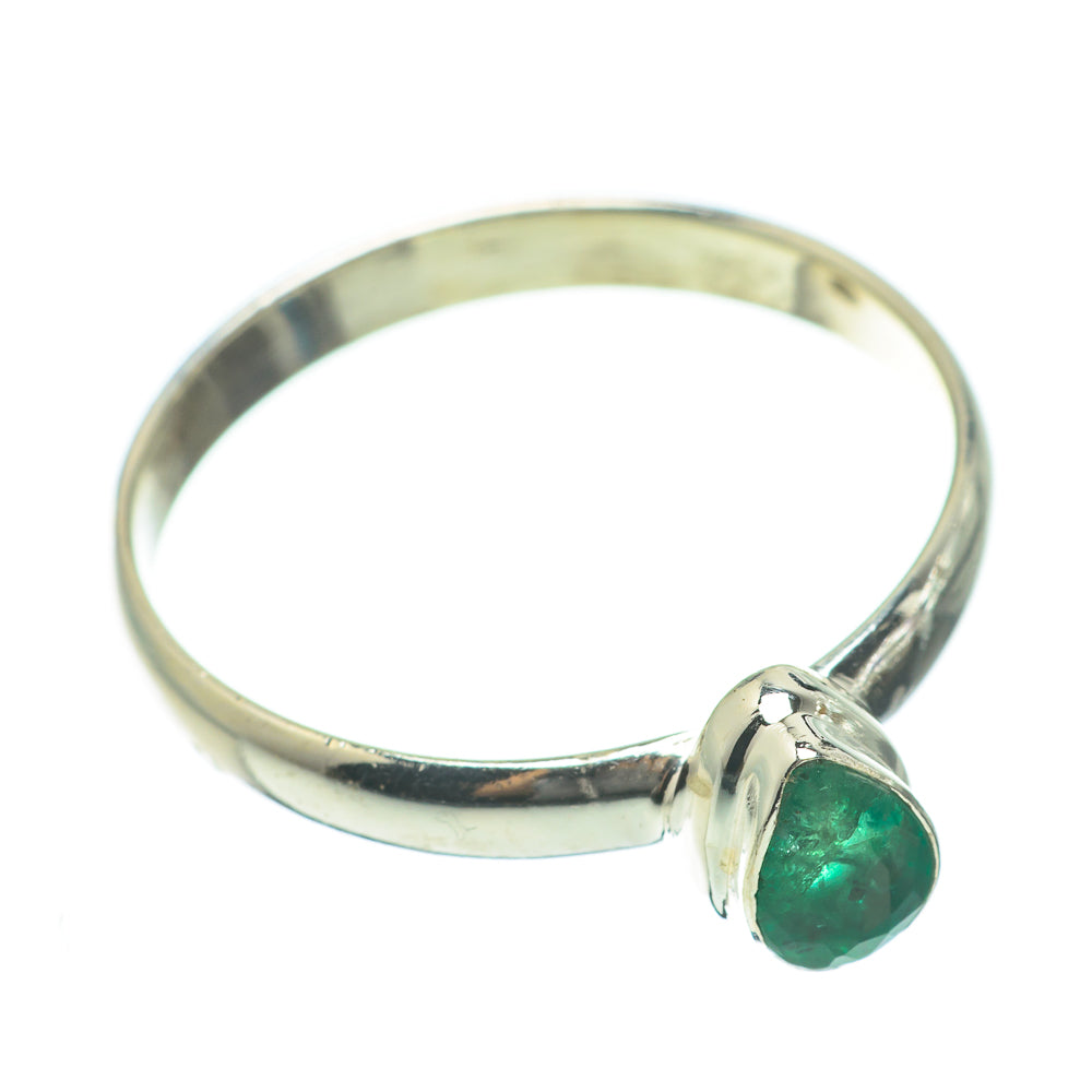Zambian Emerald Rings handcrafted by Ana Silver Co - RING60547