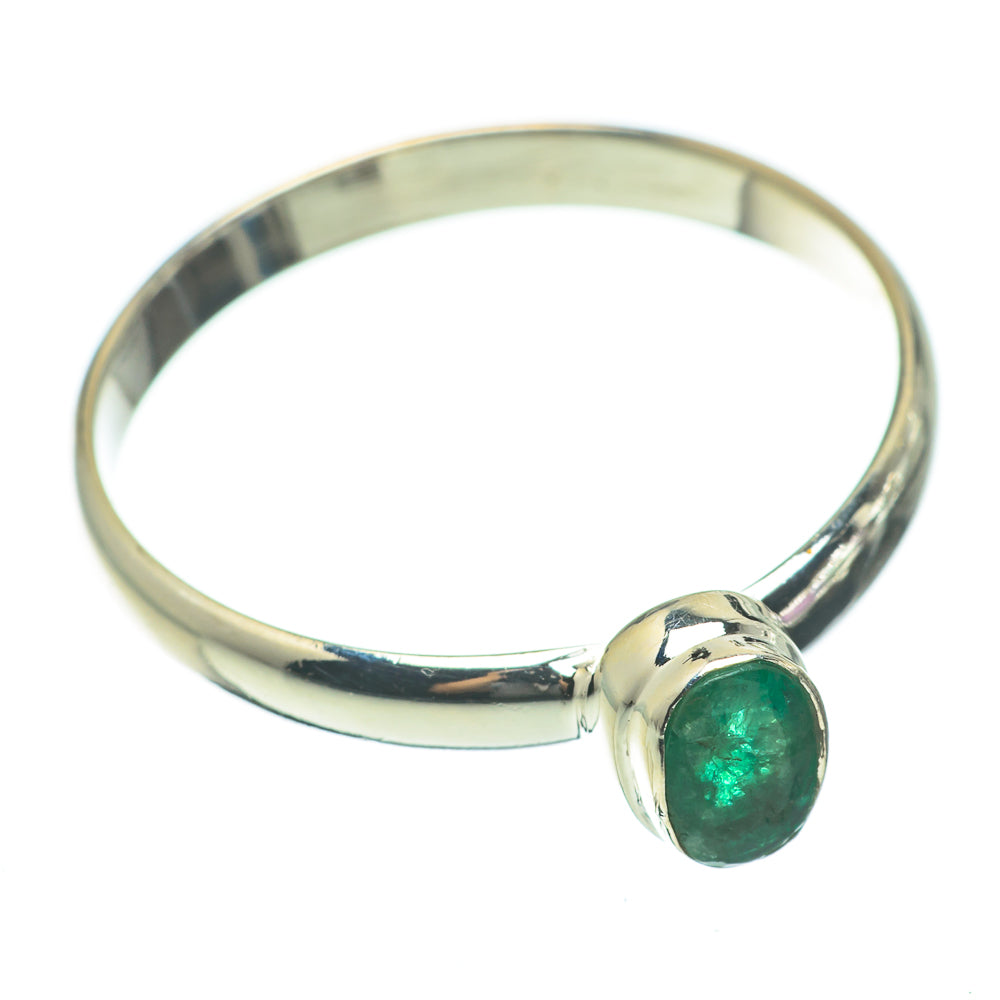 Zambian Emerald Rings handcrafted by Ana Silver Co - RING60548
