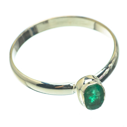 Zambian Emerald Rings handcrafted by Ana Silver Co - RING60548