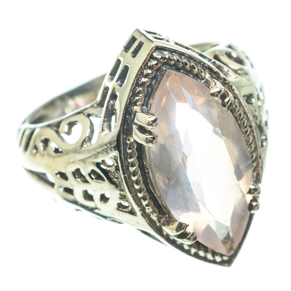 Rose Quartz Rings handcrafted by Ana Silver Co - RING60549