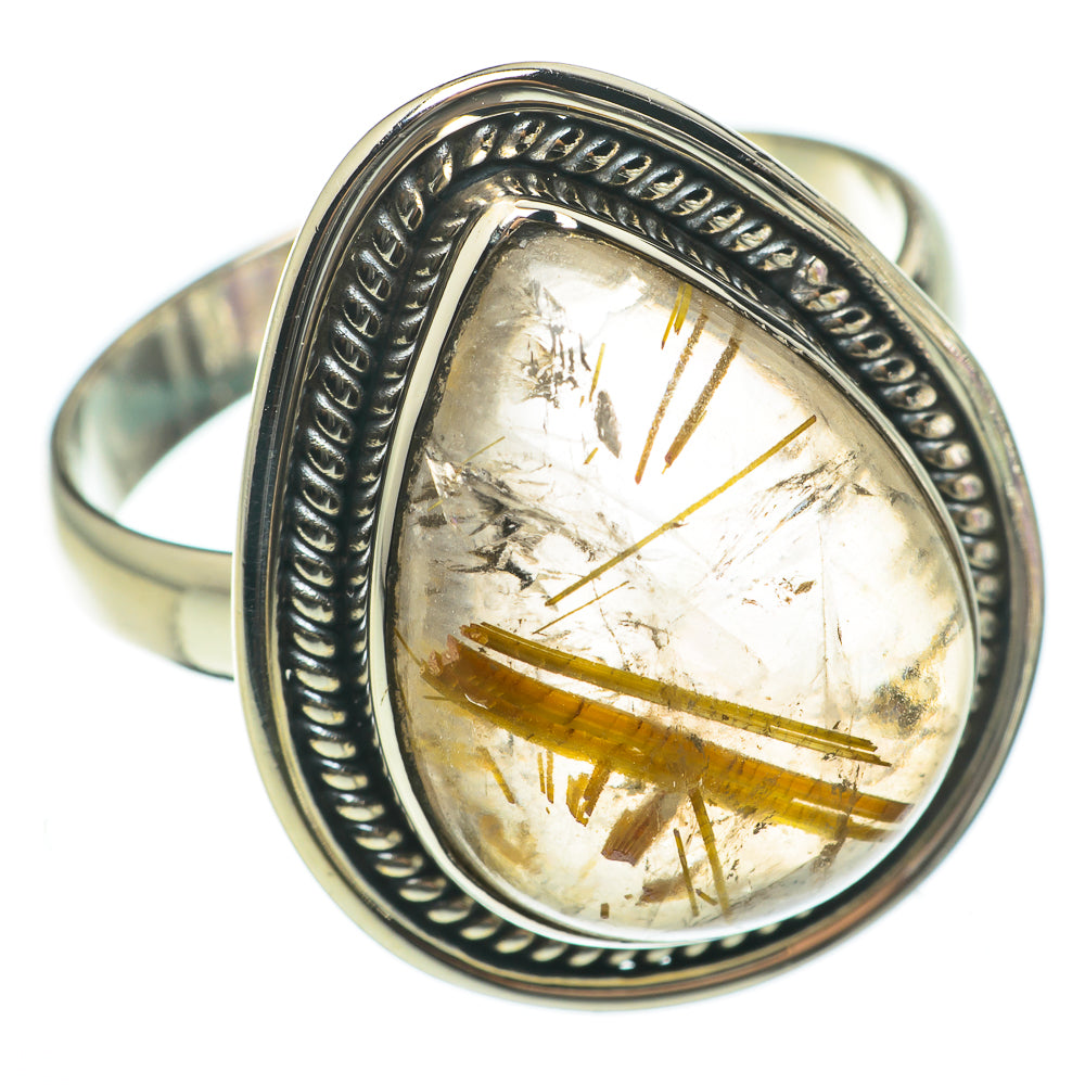 Rutilated Quartz Rings handcrafted by Ana Silver Co - RING60555
