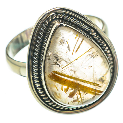 Rutilated Quartz Rings handcrafted by Ana Silver Co - RING60555