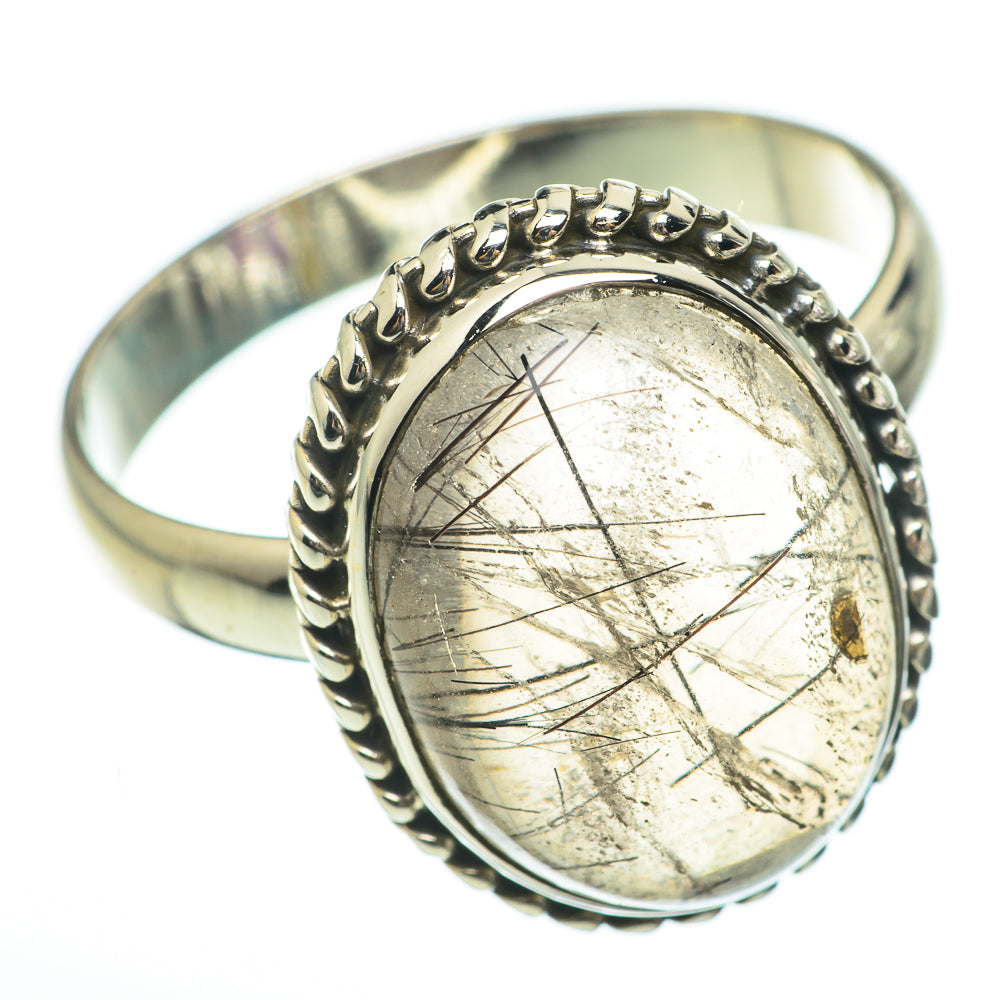 Tourmalinated Quartz Rings handcrafted by Ana Silver Co - RING60557