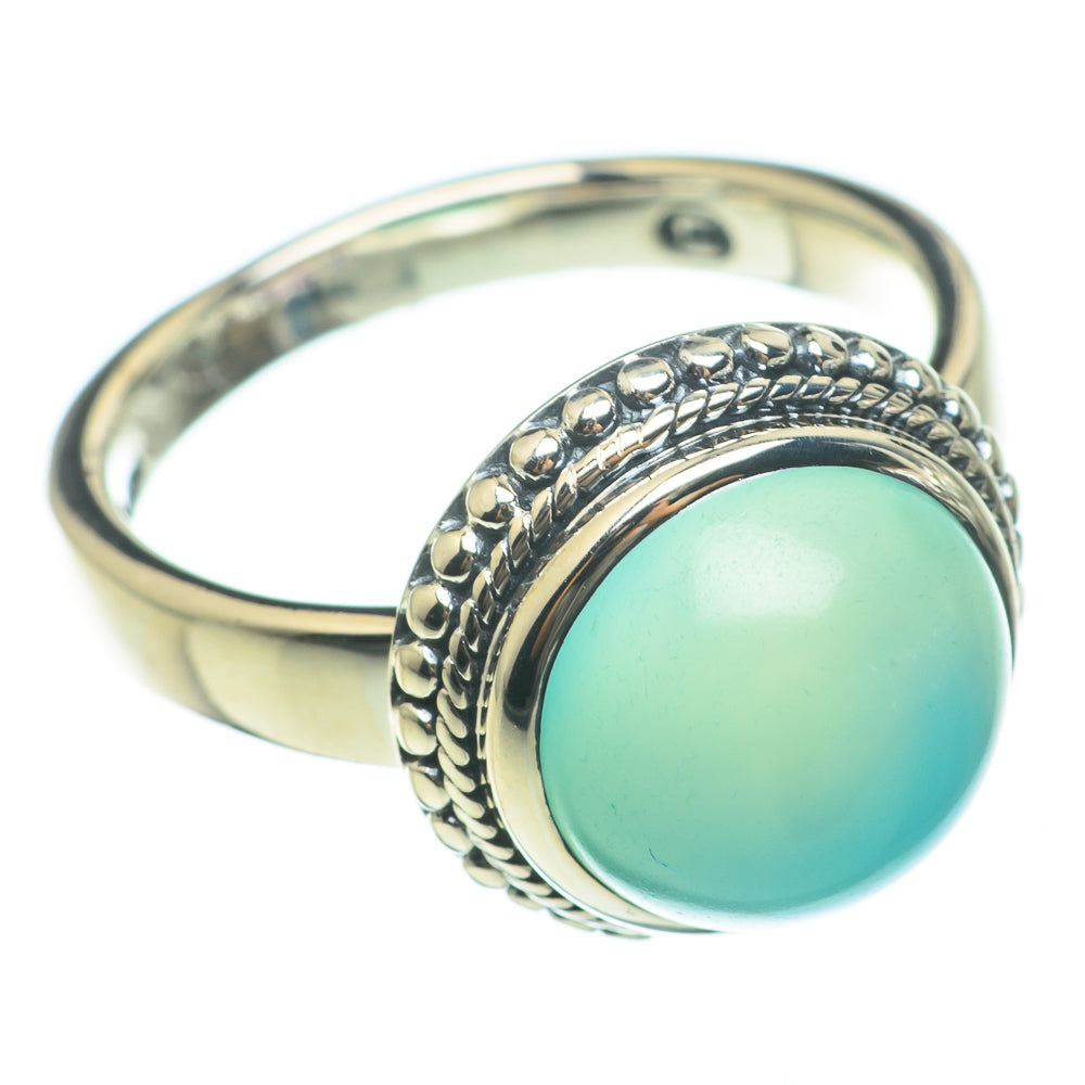 Aqua Chalcedony Rings handcrafted by Ana Silver Co - RING60567