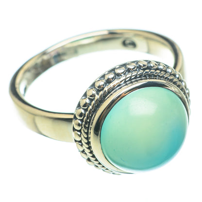 Aqua Chalcedony Rings handcrafted by Ana Silver Co - RING60567