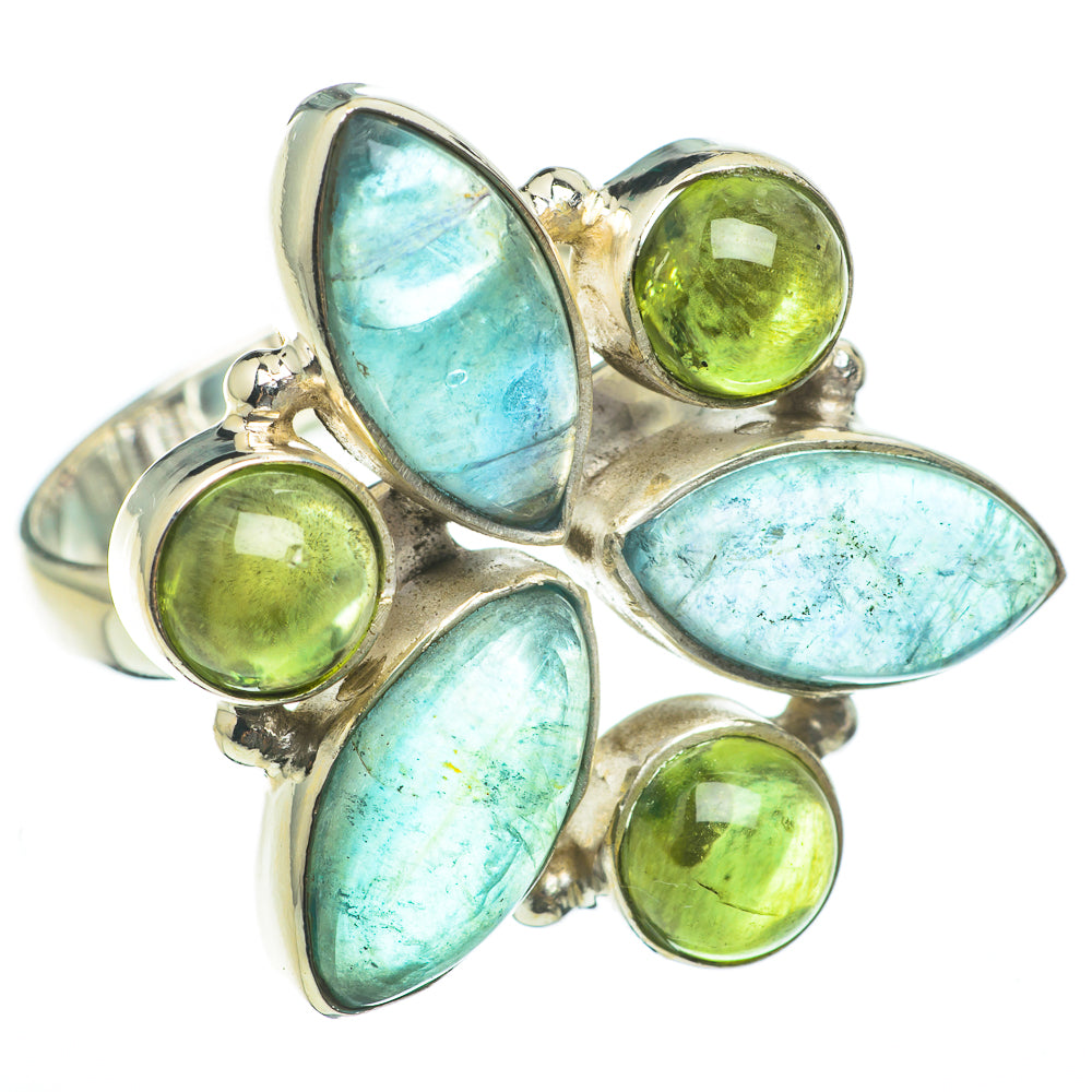 Blue Fluorite Rings handcrafted by Ana Silver Co - RING60568