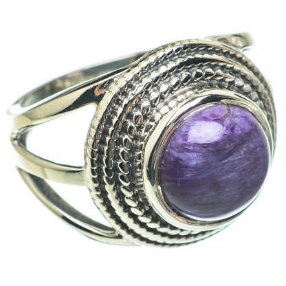 Charoite Rings handcrafted by Ana Silver Co - RING60577
