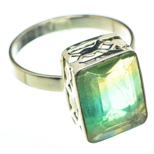 Green Fluorite Rings handcrafted by Ana Silver Co - RING60590