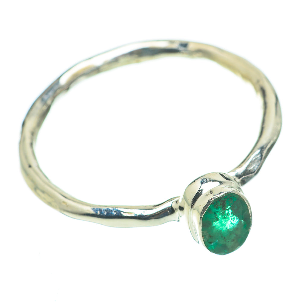 Zambian Emerald Rings handcrafted by Ana Silver Co - RING60591