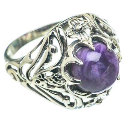 Charoite Rings handcrafted by Ana Silver Co - RING60596