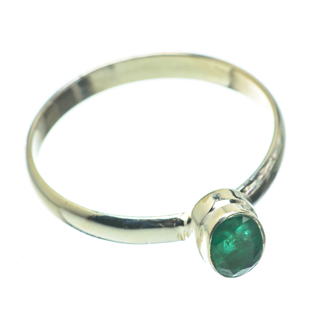 Zambian Emerald Rings handcrafted by Ana Silver Co - RING60607