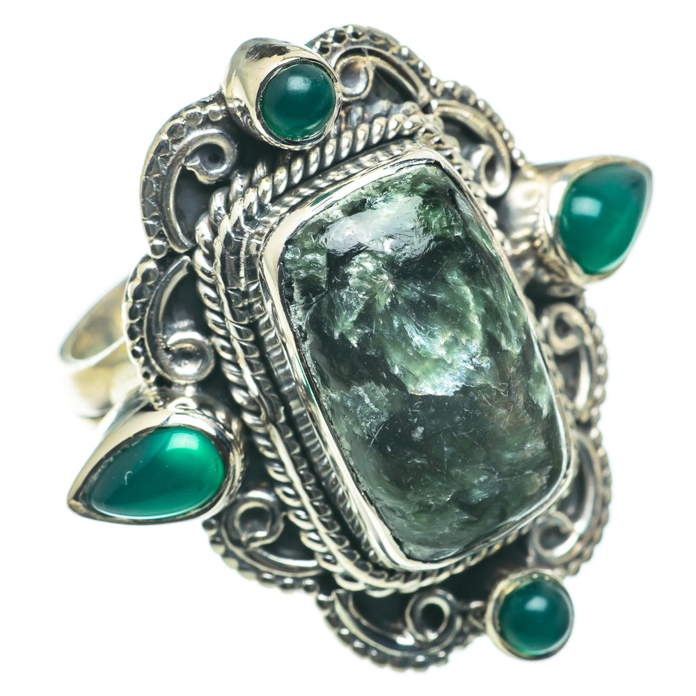 Seraphinite Rings handcrafted by Ana Silver Co - RING60609
