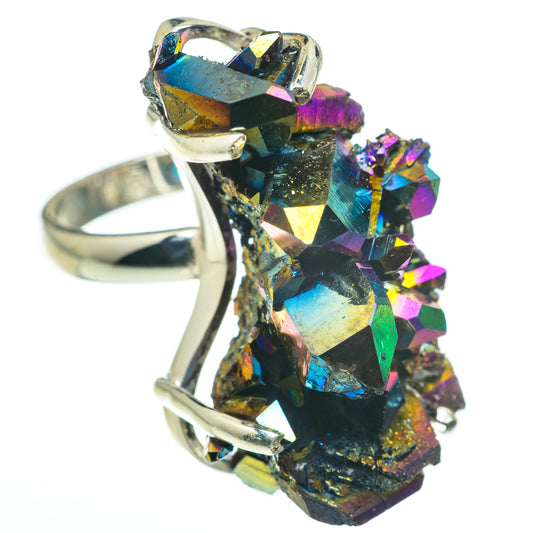 Titanium Sunshine Druzy Rings handcrafted by Ana Silver Co - RING60622