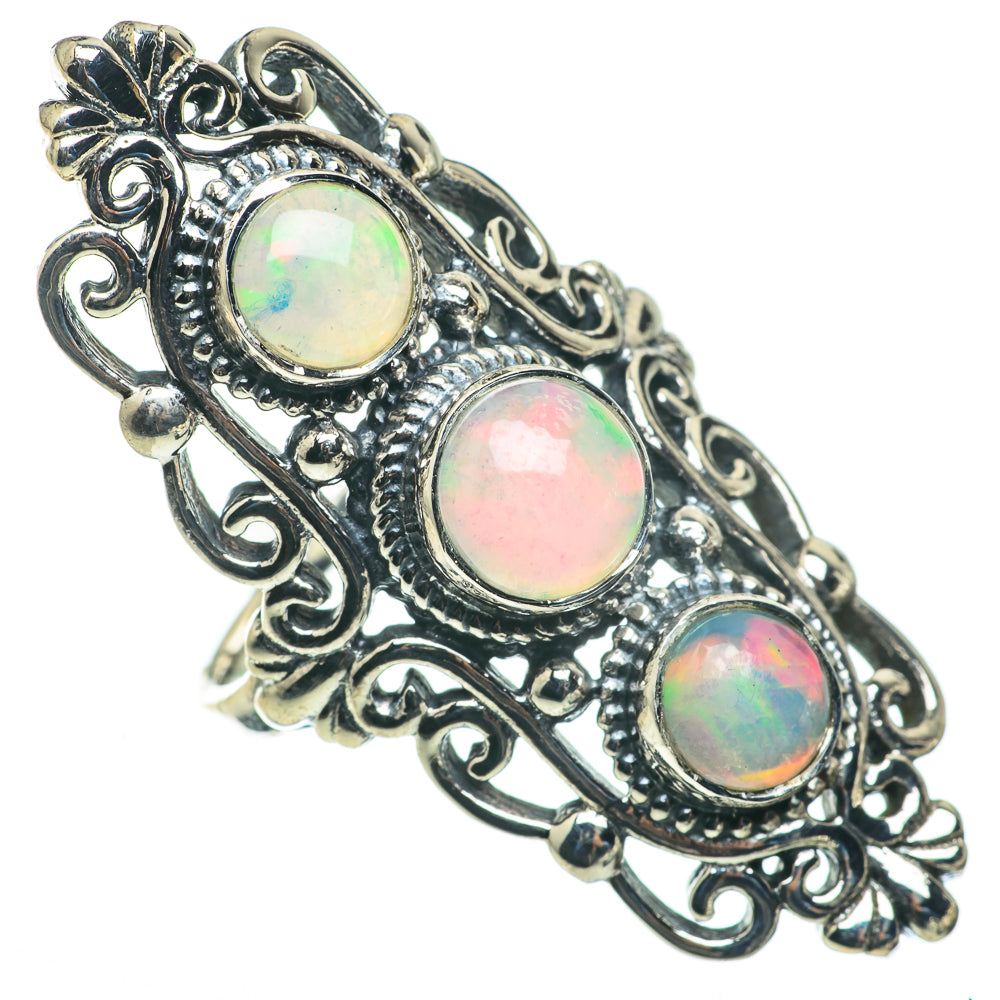 Ethiopian Opal Rings handcrafted by Ana Silver Co - RING60624