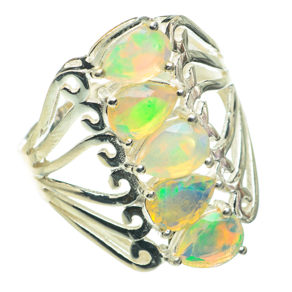 Ethiopian Opal Rings handcrafted by Ana Silver Co - RING60625
