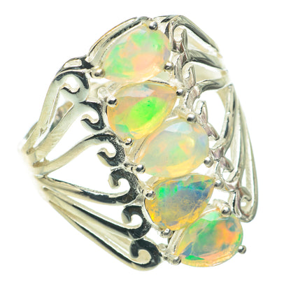 Ethiopian Opal Rings handcrafted by Ana Silver Co - RING60625