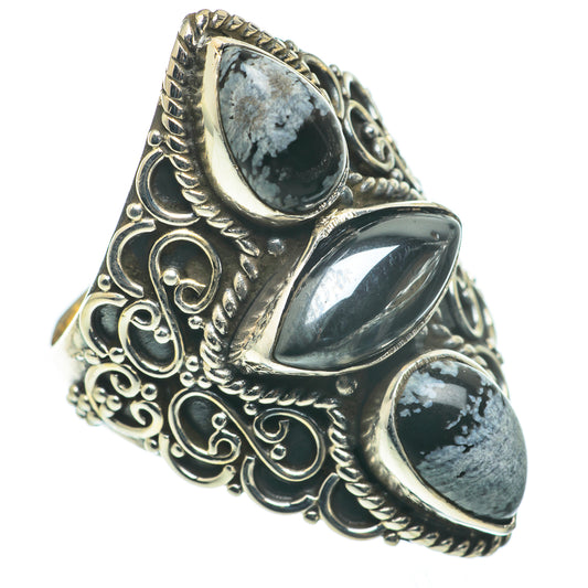 Hematite Rings handcrafted by Ana Silver Co - RING60626