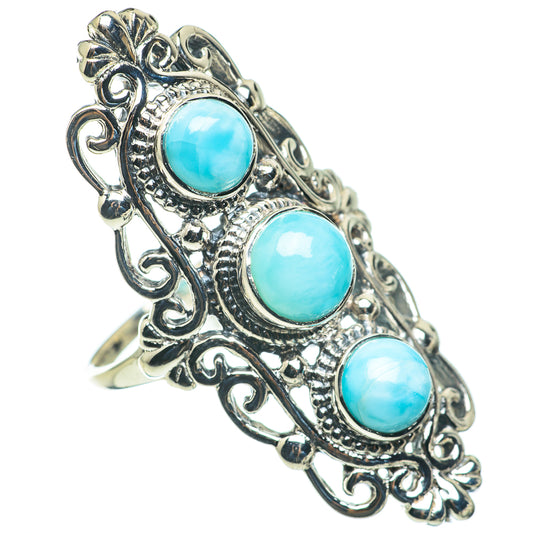Larimar Rings handcrafted by Ana Silver Co - RING60628