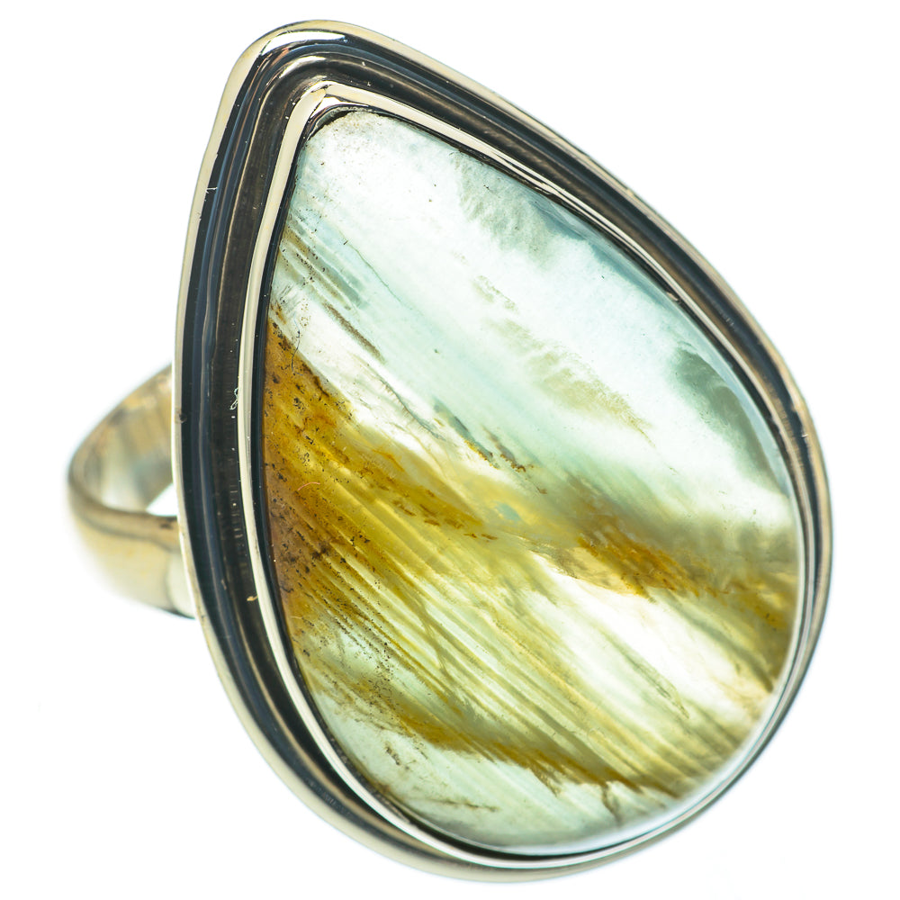 Green Fluorite Rings handcrafted by Ana Silver Co - RING60631