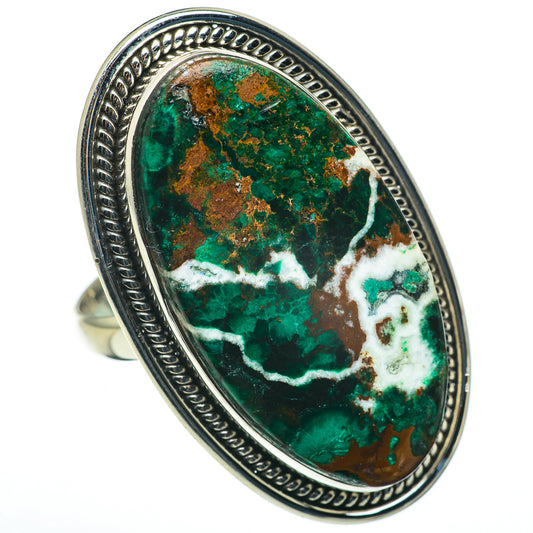 Chrysocolla Rings handcrafted by Ana Silver Co - RING60634