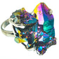 Titanium Sunshine Druzy Rings handcrafted by Ana Silver Co - RING60649