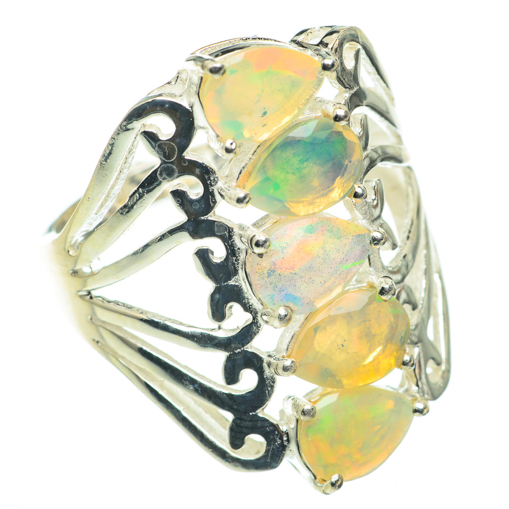 Ethiopian Opal Rings handcrafted by Ana Silver Co - RING60652
