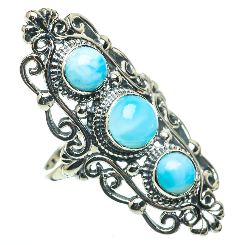 Larimar Rings handcrafted by Ana Silver Co - RING60663