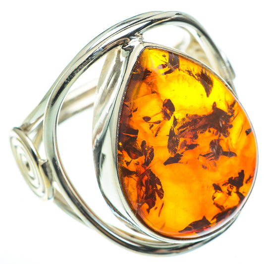 Baltic Amber Rings handcrafted by Ana Silver Co - RING60667