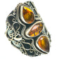 Amber Rings handcrafted by Ana Silver Co - RING60668