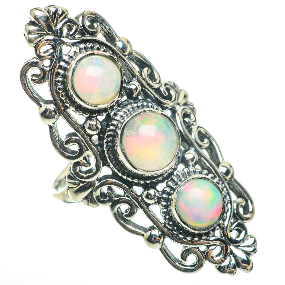 Ethiopian Opal Rings handcrafted by Ana Silver Co - RING60680