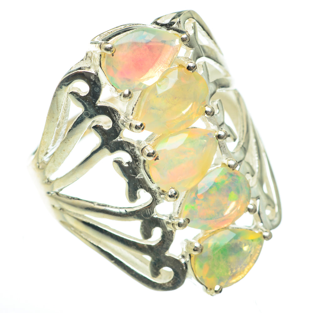 Ethiopian Opal Rings handcrafted by Ana Silver Co - RING60681
