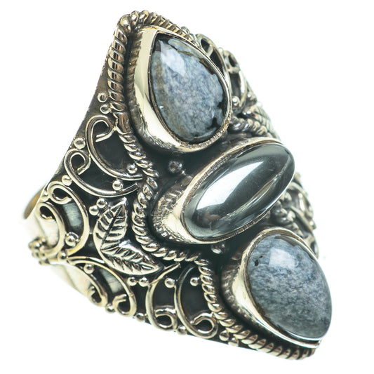 Hematite Rings handcrafted by Ana Silver Co - RING60682