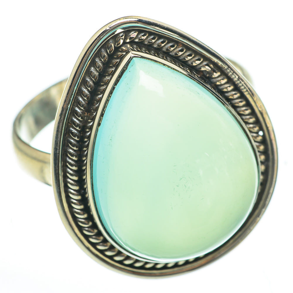Aqua Chalcedony Rings handcrafted by Ana Silver Co - RING60688