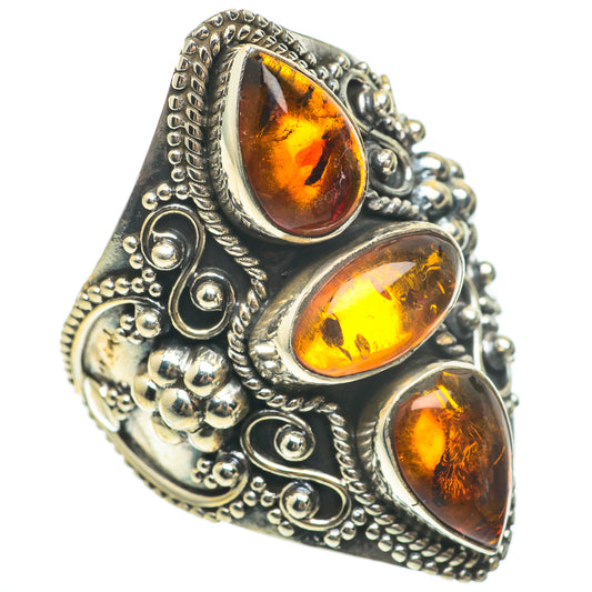 Baltic Amber Rings handcrafted by Ana Silver Co - RING60697