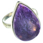 Charoite Rings handcrafted by Ana Silver Co - RING60700