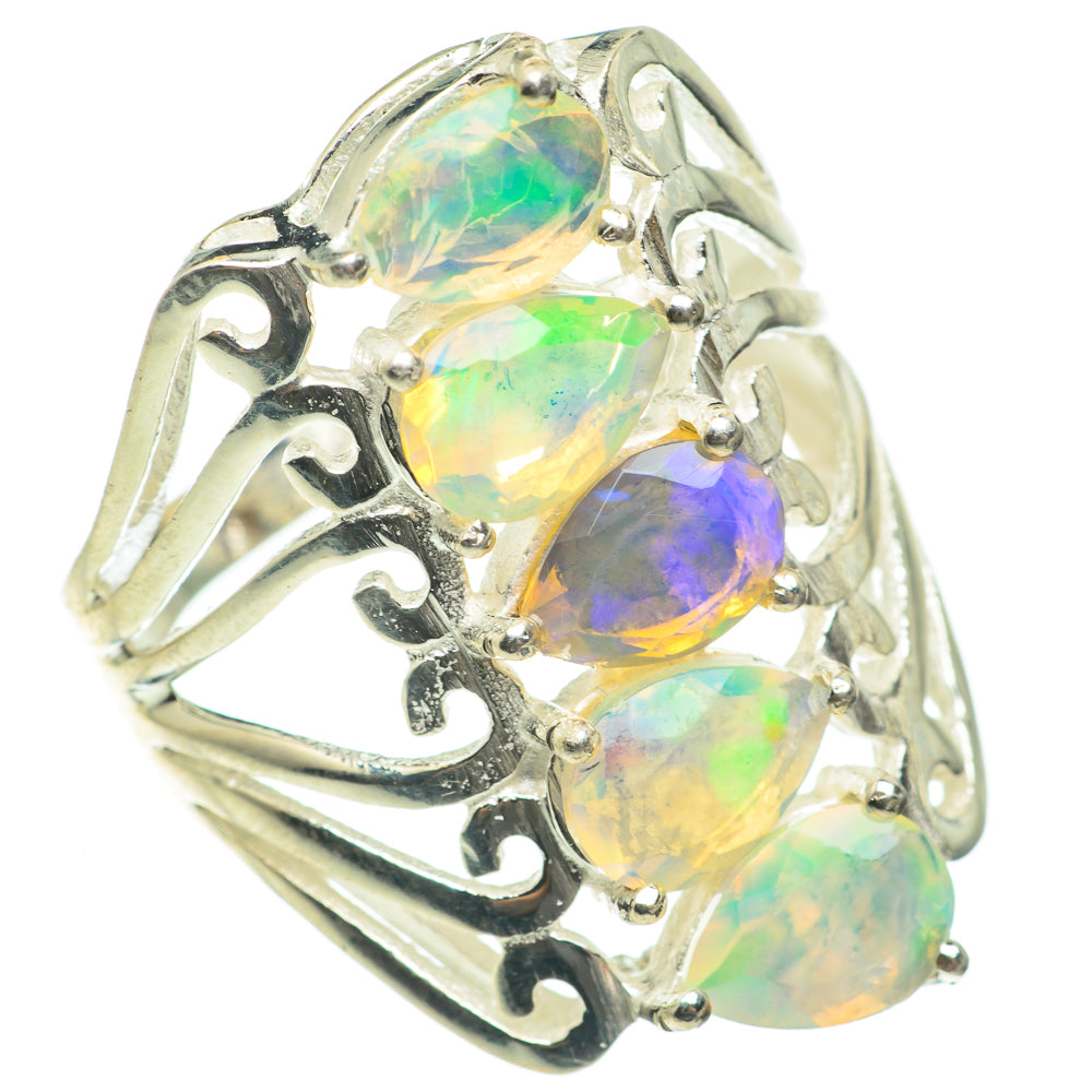 Ethiopian Opal Rings handcrafted by Ana Silver Co - RING60706