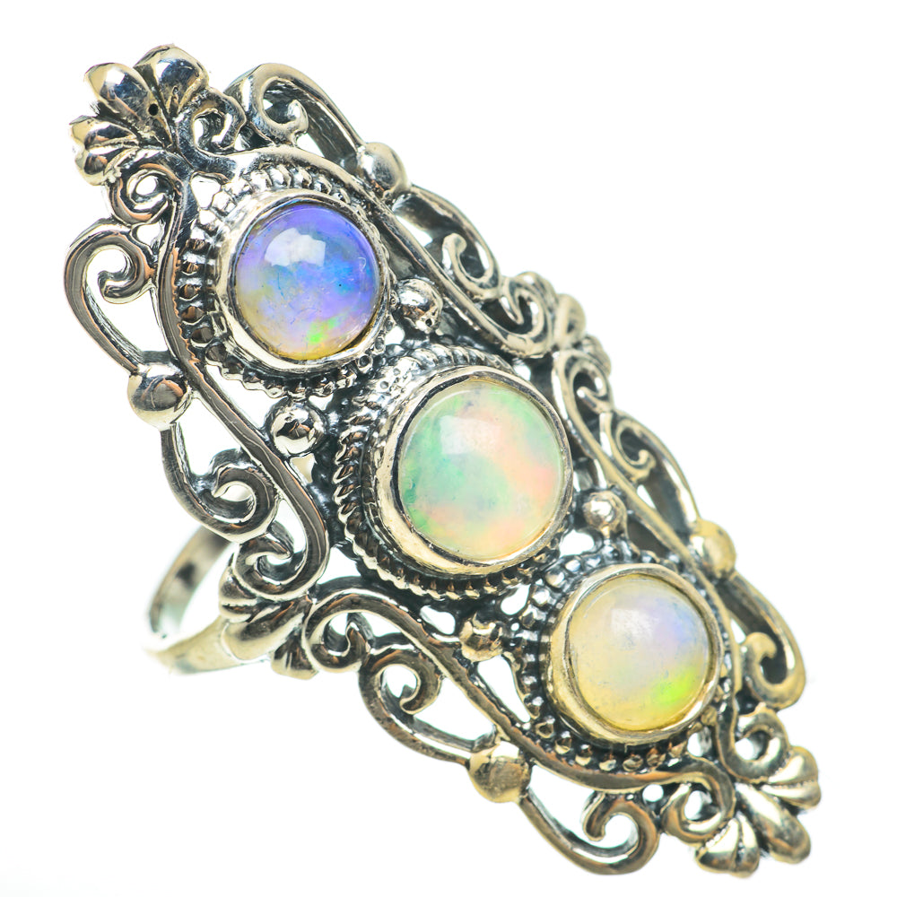 Ethiopian Opal Rings handcrafted by Ana Silver Co - RING60707