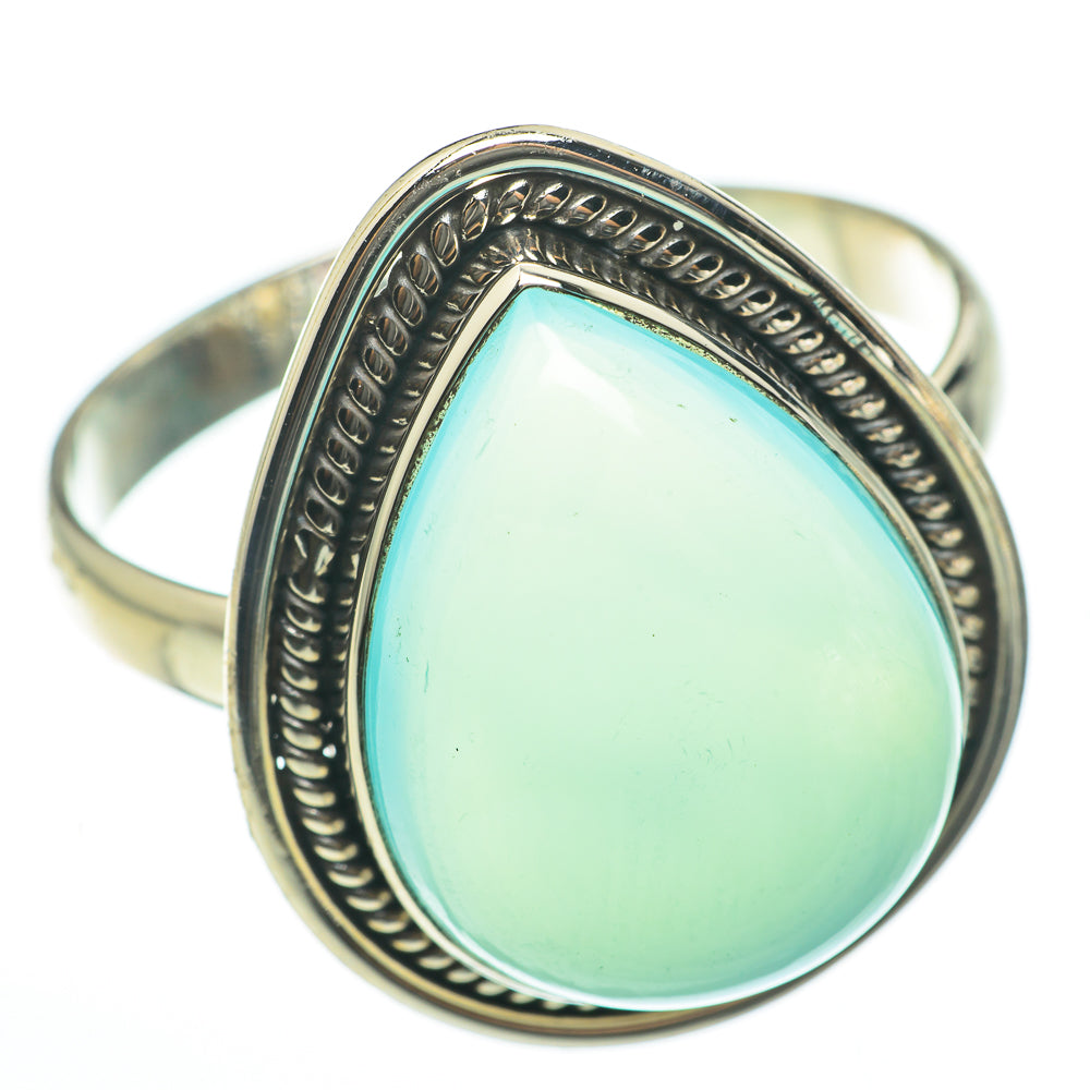 Aqua Chalcedony Rings handcrafted by Ana Silver Co - RING60712