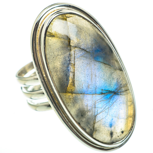 Labradorite Rings handcrafted by Ana Silver Co - RING60713