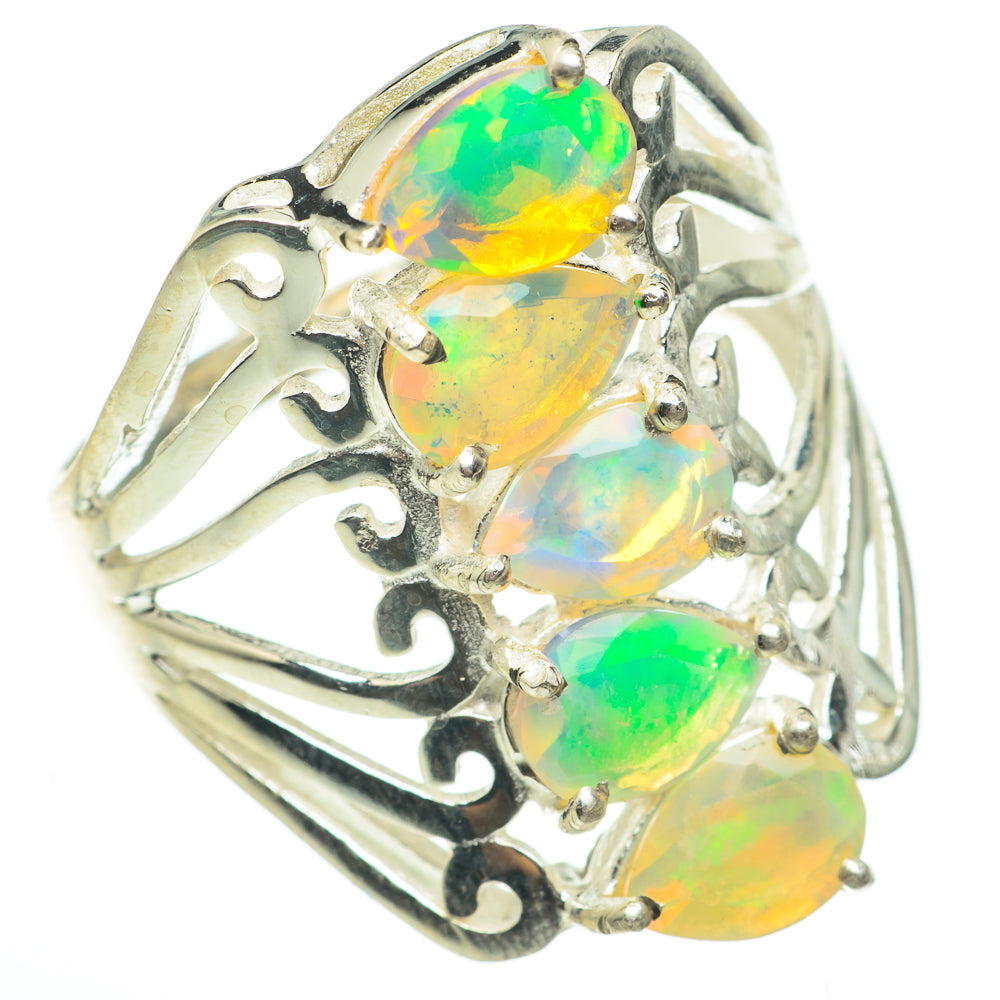 Ethiopian Opal Rings handcrafted by Ana Silver Co - RING60734