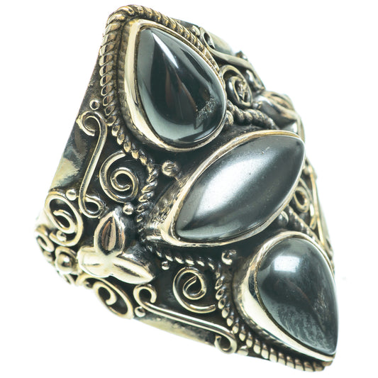 Hematite Rings handcrafted by Ana Silver Co - RING60736